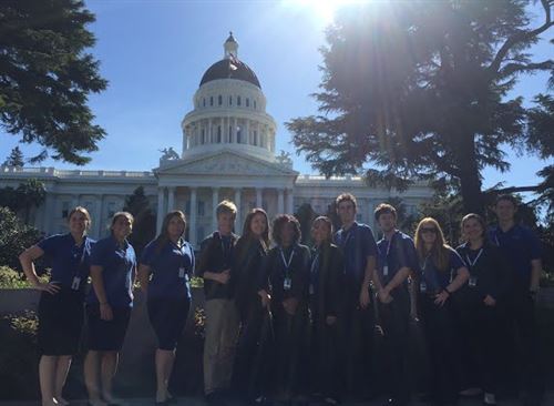 CTE Student Ambassadors at the Capitol